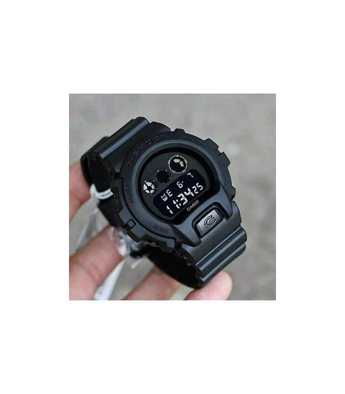 reloj deportivo hombre G-Shock DW-6900BB-1 Luz de fondo electroluminiscente 200m water resist