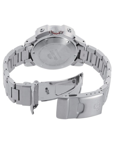 reloj de buceo automático hombre Orient M-Force RA-AC0N02Y dial naranja 45mm correa acero 200m water resist Cristal Zafiro