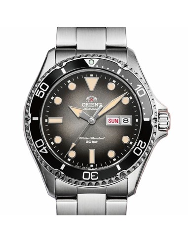 reloj automático hombre Orient New Kamasu RA-AA0810N dial negro 41.8mm correa acero cristal zafiro 200m water resist