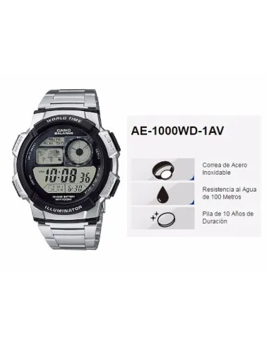 Reloj digital CASIO caballero AE-1000WD-1AV
