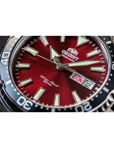 Reloj de buceo Automático Hombre Orient Kamasu RA-AA0003R dial rojo 42mm buceo correa acero 200m water resist
