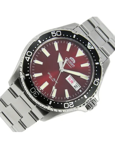 Reloj de buceo Automático Hombre Orient Kamasu RA-AA0003R dial rojo 42mm buceo correa acero 200m water resist