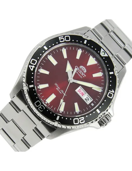 Reloj de buceo Automático Hombre Orient Kamasu RA-AA0003R dial rojo 42mm buceo correa acero 200m water resist