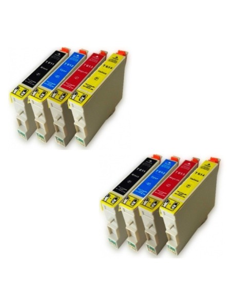 pack cartuchos tinta epson t0615 compatibles