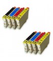 Epson T0611-T0612-T0613-T0614 pack 8 cartuchos compatibles