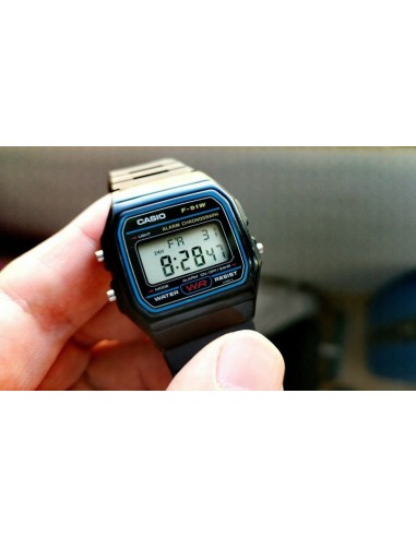 Reloj digital de pulsera CASIO F91W (Original)