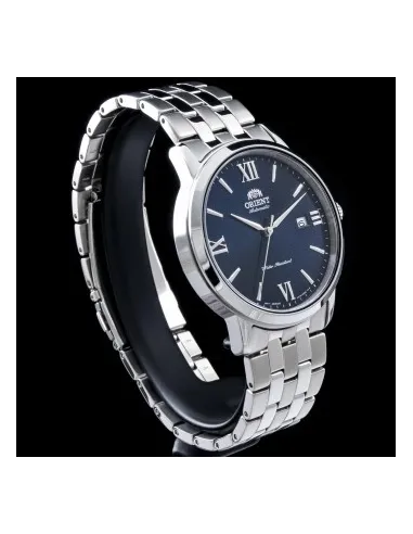 reloj automático hombre Orient Simphony IV RA-AC0F09L dial azul 41.6mm correa acero 50m water resist