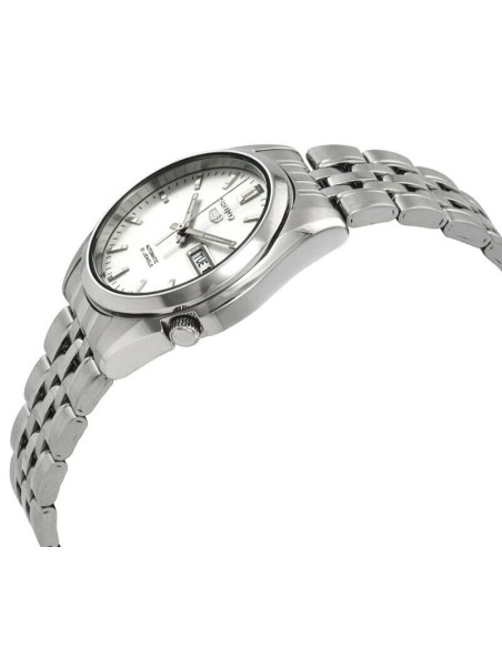 Reloj Automático hombre Seiko 5 SNK355K1 dial plata 37mm correa acero