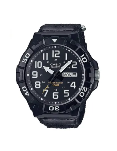reloj deportivo hombre outdoor Casio MRW-210HB-1AV corea cuero y tela 100m water resist