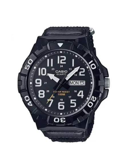 reloj deportivo hombre outdoor Casio MRW-210HB-1AV corea cuero y tela 100m water resist