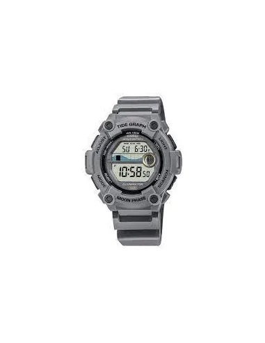 reloj deportivo hombre Casio WS-1300H-8A Mareas Fases Lunares 10 años batería correa resina Luz Led