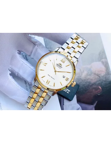 reloj automático hombre Orient Contemporary RA-AC0F08G dial dorado 41.6mm Cristal Zafiro correa acero