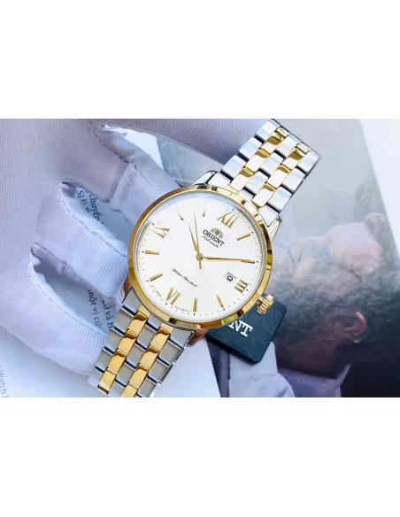 reloj automático hombre Orient Contemporary RA-AC0F08G dial dorado 41.6mm Cristal Zafiro correa acero