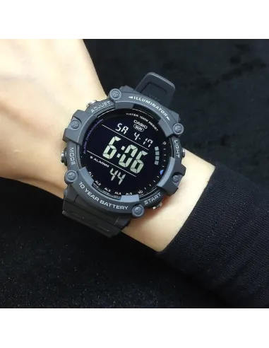copy of reloj deportivo digital hombre Casio AE-1500WH-1A luz led 10 años batería 5 alarmas