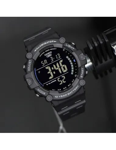 copy of reloj deportivo digital hombre Casio AE-1500WH-1A luz led 10 años batería 5 alarmas