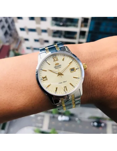 reloj automático hombre Orient Contemporary RA-AC0F08G dial dorado 41.6mm Cristal Zafiro correa acero