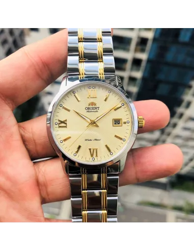 reloj automático hombre Orient Contemporary RA-AC0F08G dial dorado 41.6mm Cristal Zafiro correa acero
