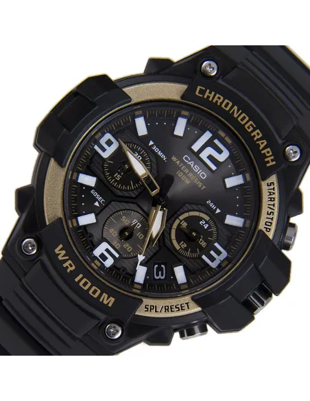 reloj deportivo hombre CASIO MCW-100H-9A2 Pantalla de Neón Cronómetro 100M correa de goma