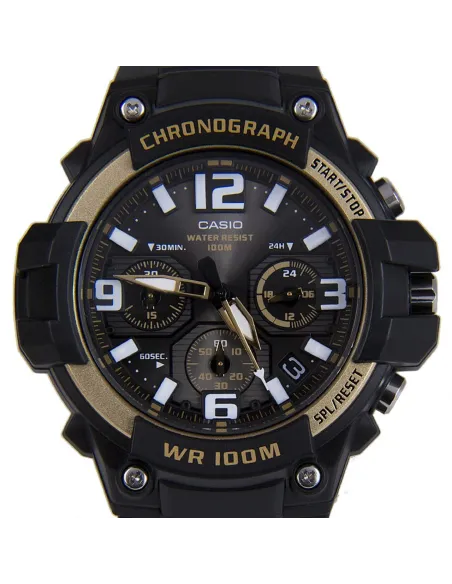reloj deportivo hombre CASIO MCW-100H-9A2 Pantalla de Neón Cronómetro 100M correa de goma
