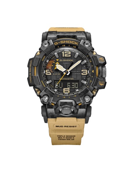 reloj radiocontrol hombre CASIO SOLAR G-SHOCK MUDMASTER GWG-2000-1A5 MULTIBAND 6 Carbon Core Guard  Brújula Altímetro Barómetro