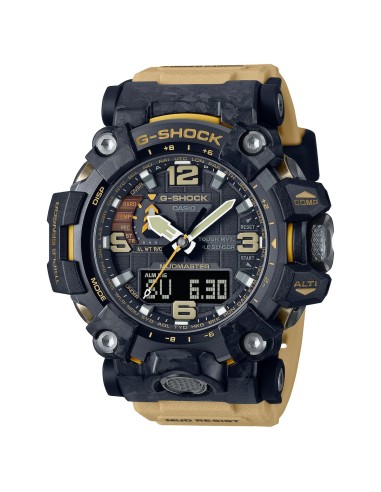 reloj radiocontrol hombre CASIO SOLAR G-SHOCK MUDMASTER GWG-2000-1A5 MULTIBAND 6 Carbon Core Guard  Brújula Altímetro Barómetro