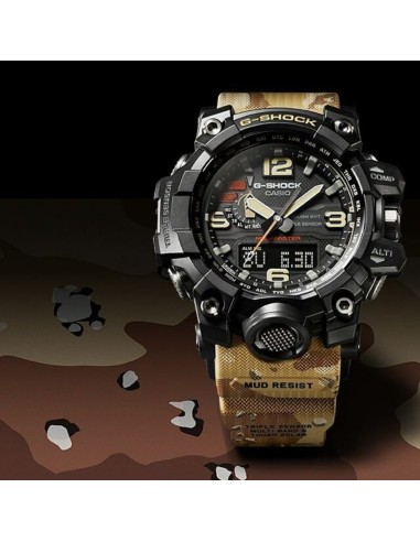 reloj radiocontrol hombre CASIO SOLAR G-SHOCK MUDMASTER GWG-2000-1A5 MULTIBAND 6 Carbon Core Guard  Brújula Altímetro Barómetro