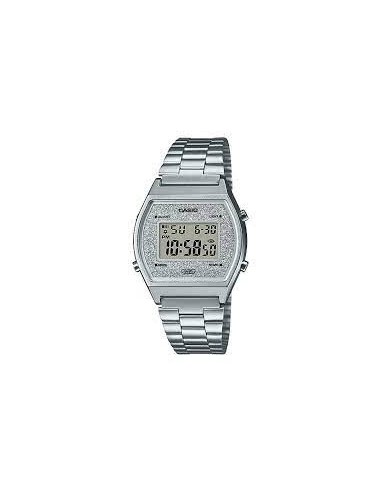 reloj unisex Casio B640WDG-7 Esfera Brillante Luz Led Resistente al gua Cronómetro correa de acero