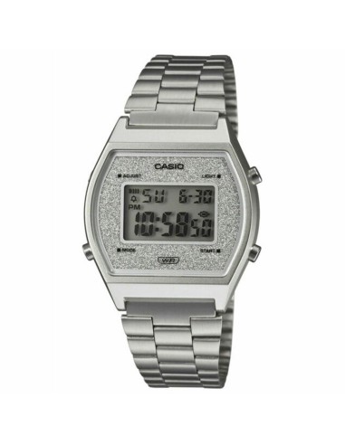 reloj unisex Casio B640WDG-7 Esfera Brillante Luz Led Resistente al gua Cronómetro correa de acero