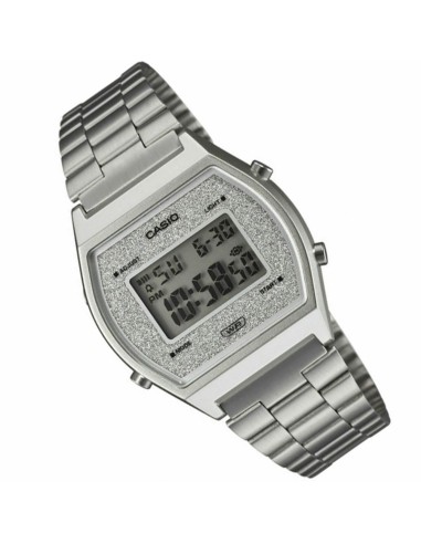 reloj unisex Casio B640WDG-7 Esfera Brillante Luz Led Resistente al gua Cronómetro correa de acero