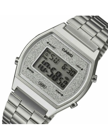 reloj unisex Casio B640WDG-7 Esfera Brillante Luz Led Resistente al gua Cronómetro correa de acero