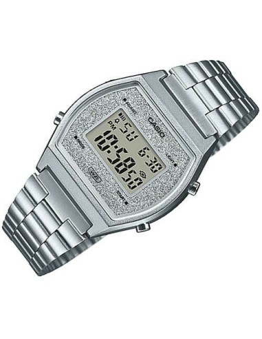 reloj unisex Casio B640WDG-7 Esfera Brillante Luz Led Resistente al gua Cronómetro correa de acero
