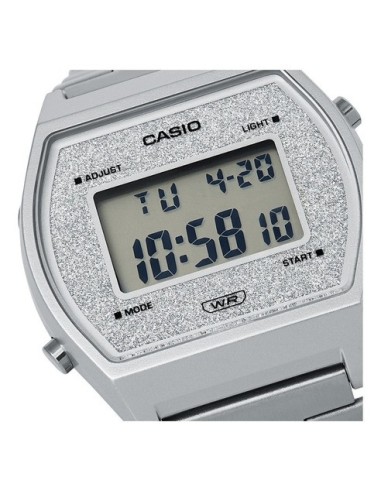 reloj unisex Casio B640WDG-7 Esfera Brillante Luz Led Resistente al gua Cronómetro correa de acero