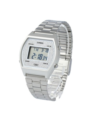 reloj unisex Casio B640WDG-7 Esfera Brillante Luz Led Resistente al gua Cronómetro correa de acero