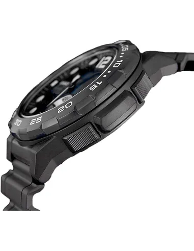reloj hombre Casio AEQ-100W-1B Hora Mundial - Correa resina - Pantalla de Neón - Telememo - batería 10 años