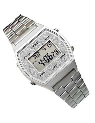reloj unisex Casio B640WDG-7 Esfera Brillante Luz Led Resistente al gua Cronómetro correa de acero
