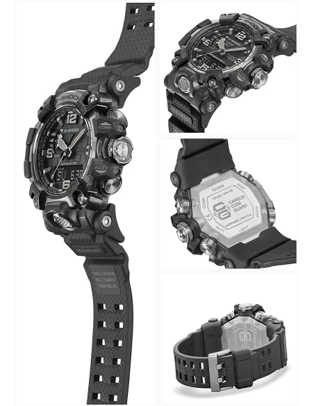 reloj radiocontrol hombre CASIO SOLAR G-SHOCK MUDMASTER GWG-2000-1A5 MULTIBAND 6 Carbon Core Guard  Brújula Altímetro Barómetro