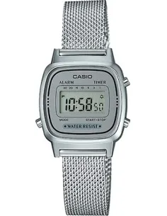 Reloj Casio digital LA670WEM-7EF correa de acero retro