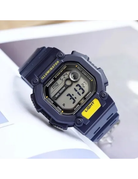 copy of Reloj deportivo hombre Casio W737H-1A2 Luz LED 10 años batería Hora Dual 100m Water Resist