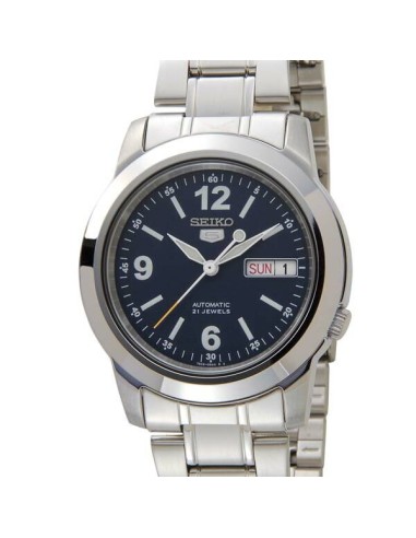 Reloj automático hombre Seiko 5 SNKE61K1 dial azul 37mm correa acero