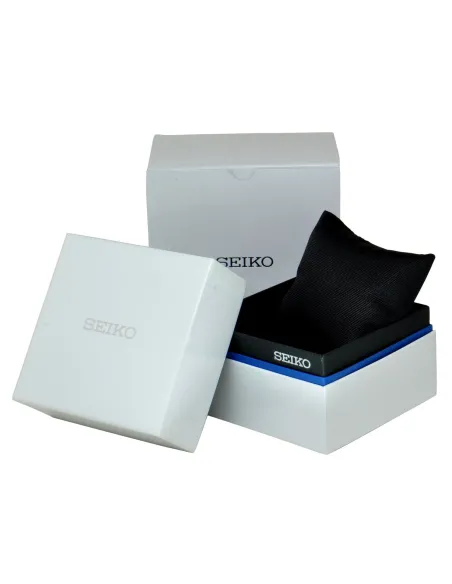 reloj automático hombre Seiko 5 SNKM83K1 dial blanco 43mm correa acero 50m water resist