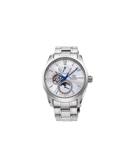 reloj automático hombre Orient Star RE-AY0005A Fases Lunares dial nacar multicolor 41mm cristal de zafiro anti-reflejo 50h