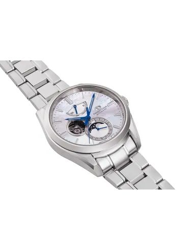 reloj automático hombre Orient Star RE-AY0005A Fases Lunares dial nacar multicolor 41mm cristal de zafiro anti-reflejo 50h