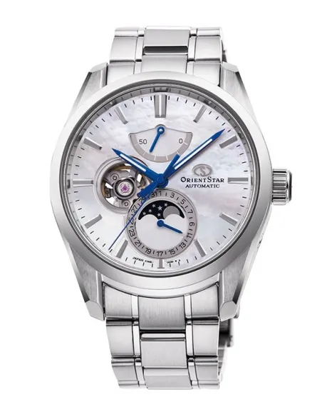 reloj automático hombre Orient Star RE-AY0005A Fases Lunares dial nacar multicolor 41mm cristal de zafiro anti-reflejo 50h