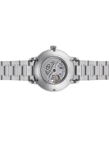 Reloj automático hombre Orient Star RE-AY0102S dial blanco 41mm Fases Lunares Cristal de Zafiro anti-reflejo
