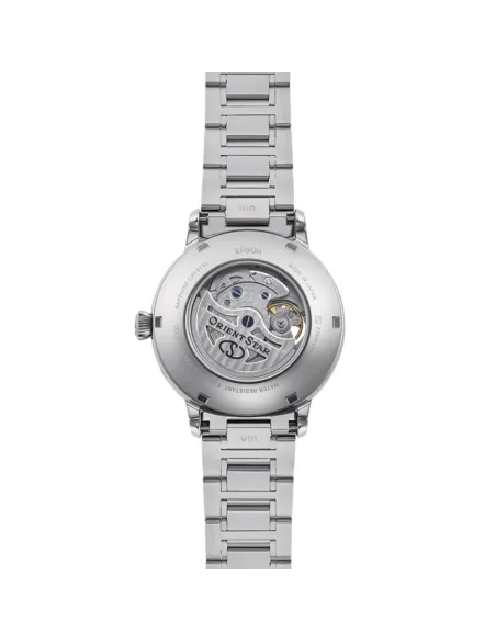 Reloj automático hombre Orient Star RE-AY0102S dial blanco 41mm Fases Lunares Cristal de Zafiro anti-reflejo