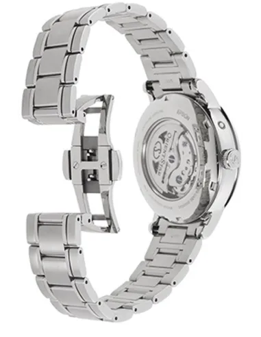 Reloj automático hombre Orient Star RE-AY0102S dial blanco 41mm Fases Lunares Cristal de Zafiro anti-reflejo