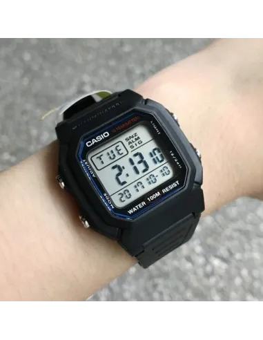 copy of Reloj digital hombre Casio W800H-1B 10 años batería correa goma luz led