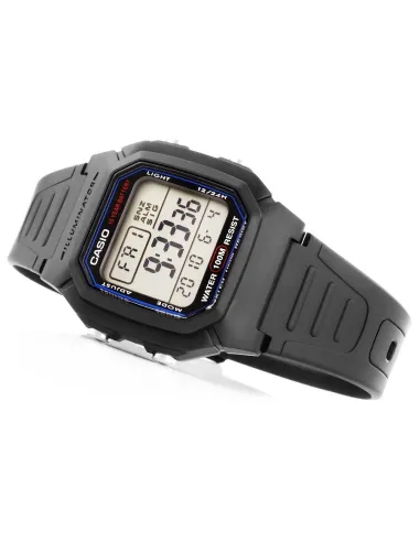 copy of Reloj digital hombre Casio W800H-1B 10 años batería correa goma luz led