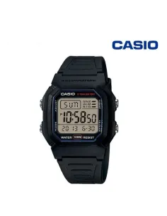 Reloj digital hombre Casio W800H-1B 10 años batería correa goma luz led