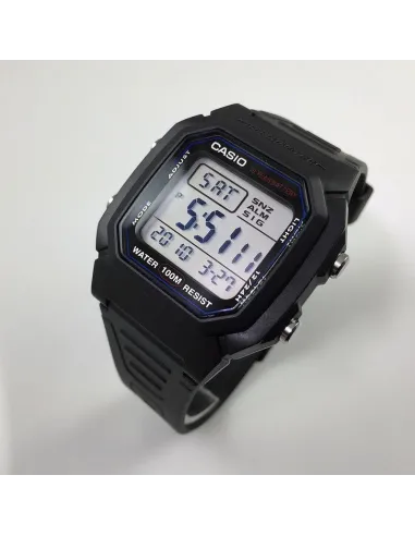copy of Reloj digital hombre Casio W800H-1B 10 años batería correa goma luz led